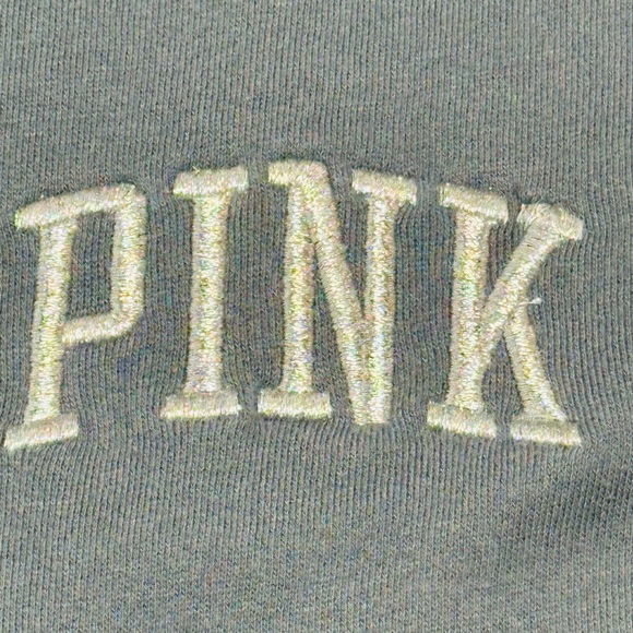 PINK Victorias Secret Cowl Neck Varsity Sweatshirt Small - Picture 6 of 10